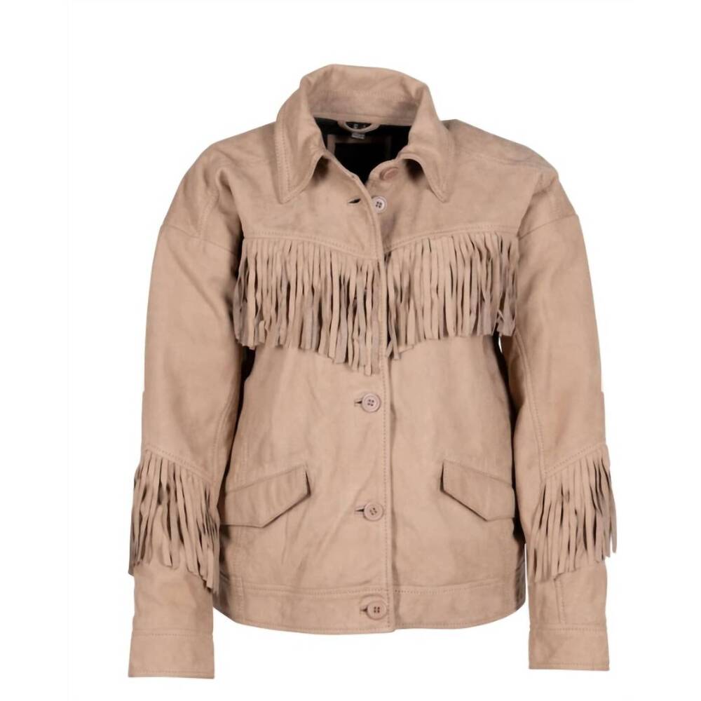 NEW MAURITIUS women's diny leather jacket in cream